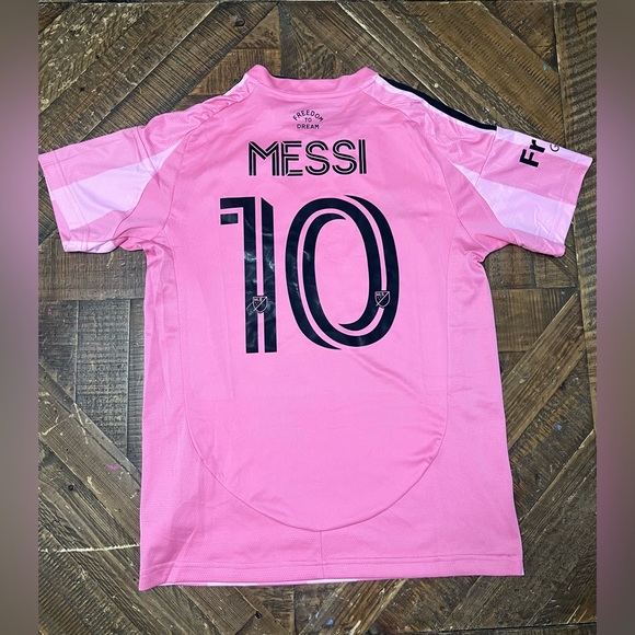 NEW Inter Miami Leo Messi #10 Jersey 25/26 Home Pink - Picture 2 of 2